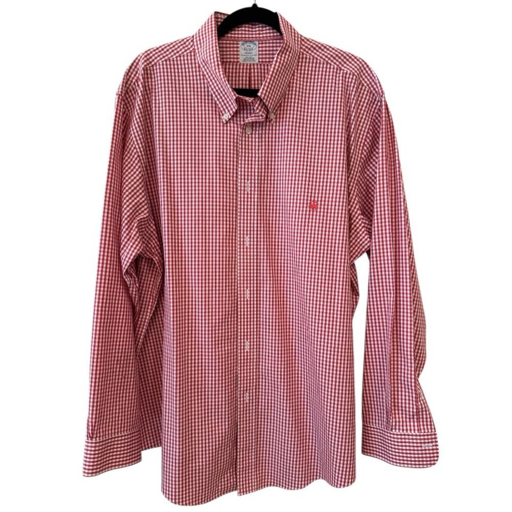 Men’s Brooks Brothers Regent XXL Red Gingham Button Down Shirt